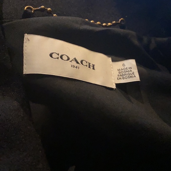 NWOT- Limited Coach Wool 1941 Naval Officer Patch PCoat w/college crest-inspired - Picture 3 of 3